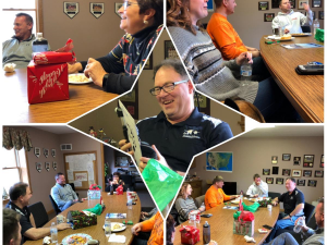 Christmas luncheon collage