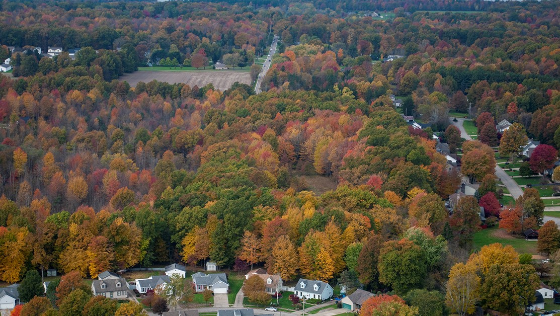 Aerial photo of The Landings at Boulder Creek