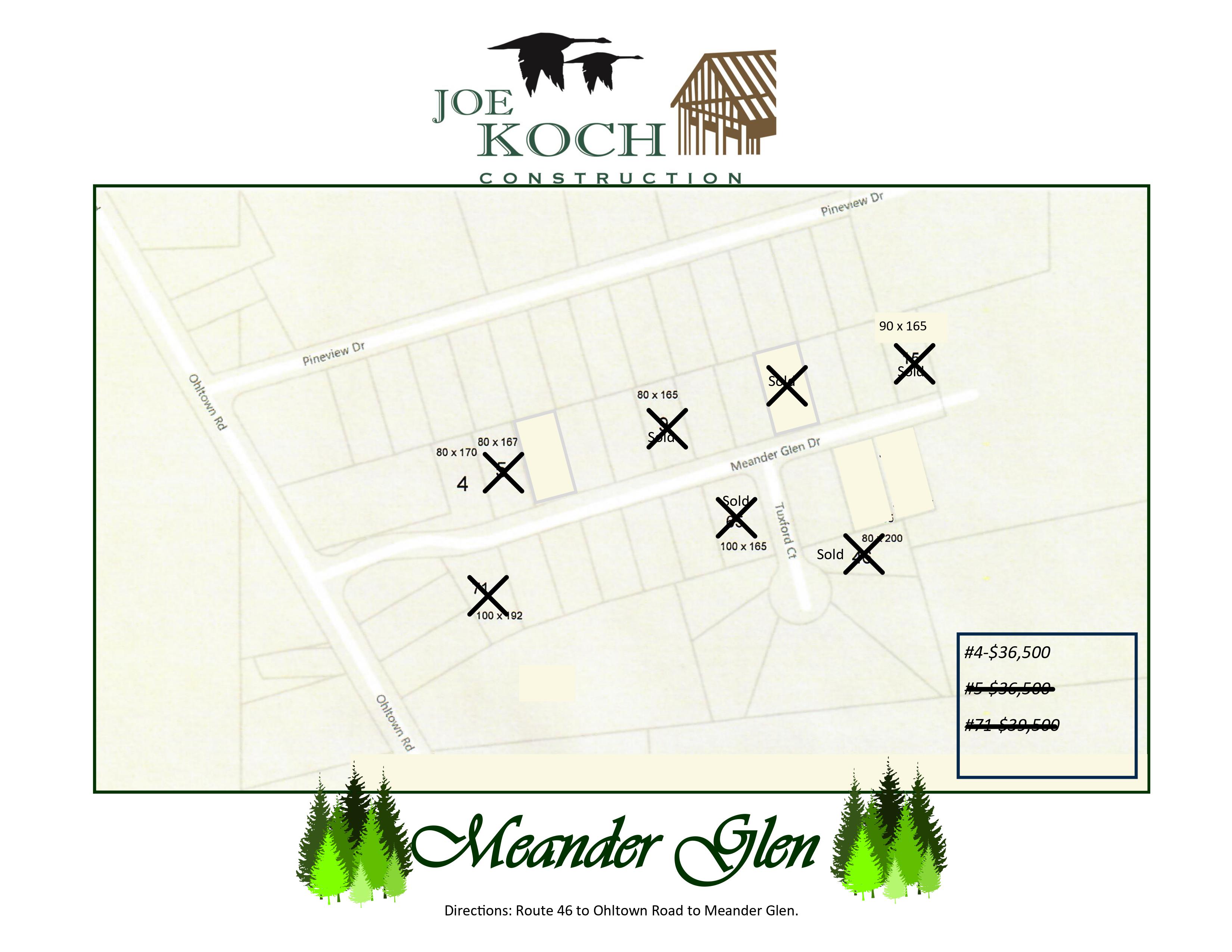 Plat map of Meander Glen in Austintown