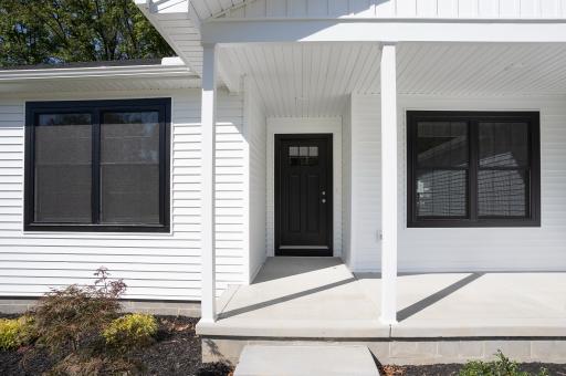 Sycamore exterior front porch