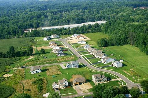 Aerial photo of Eagle Ridge neighborhood