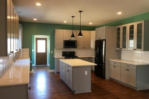 custom 2-story home kitchen