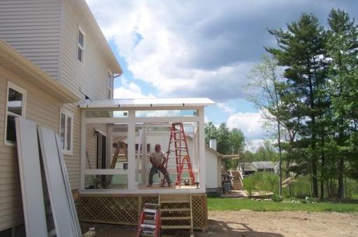 step by step sunroom building - 11