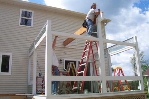 step by step sunroom building - 9