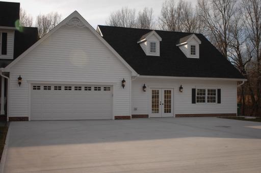 Before & after garage work shop addition