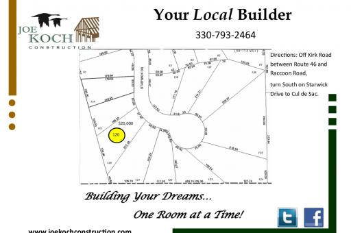 Starwick plat map Austintown Ohio