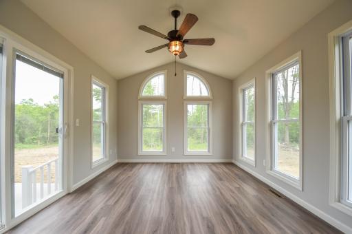 light and airy sunroom