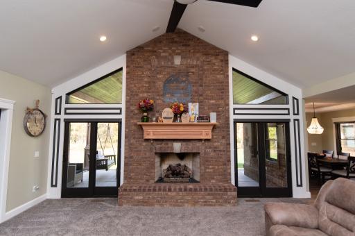 7078 Custom Home fireplace