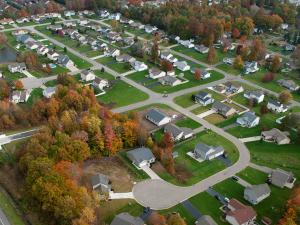 Aerial photo of Falcon Bridge neighborhood