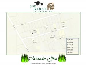 Meander glen plat map