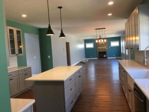 custom 2-story home kitchen