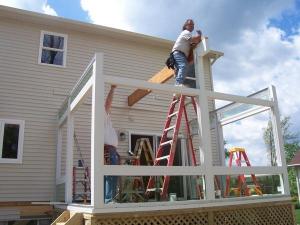 step by step sunroom building - 9