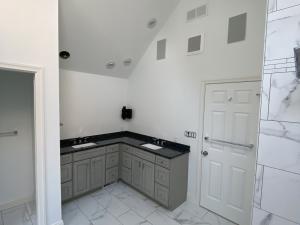 Beautiful master bath remodel double vanities and sinks