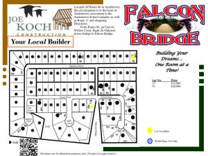 Falcon Bridge Austintown plat map