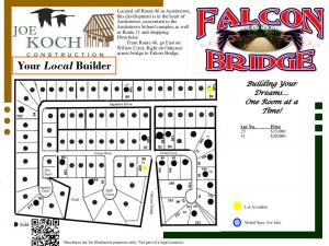 Falcon Bridge Austintown plat map