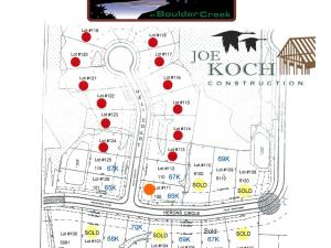 The Landings at Boulder Creek plat map